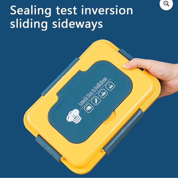 Fareha Yellow and Blue Lunch Box💛💙 - Picture 9 of 11